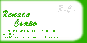 renato csapo business card